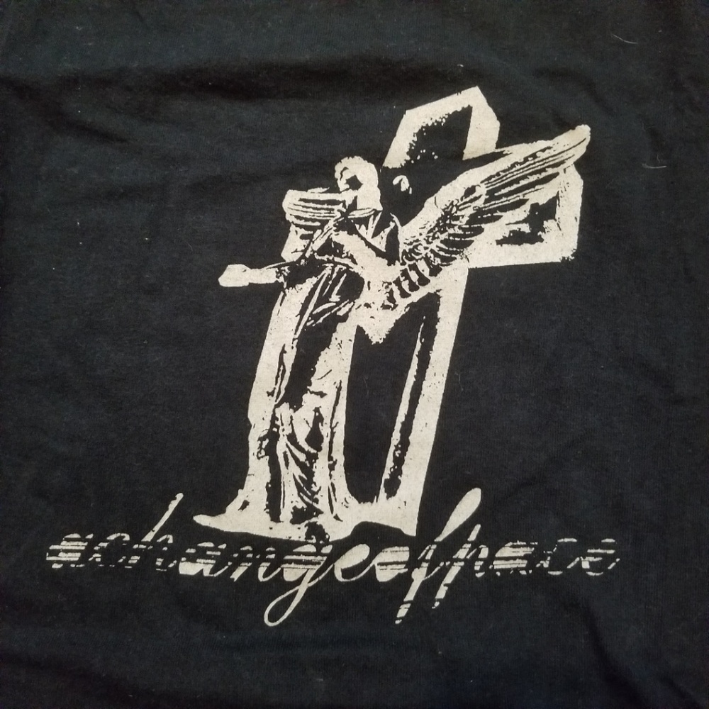 Hot Topic A Change of Pace Angel Crucifix T-shirt